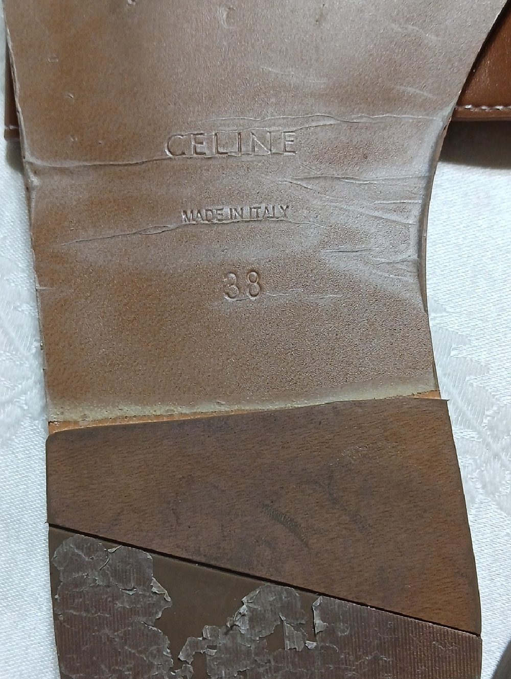 Celine Triomphe Mules Sandals Size 38 - Picture 5 of 7